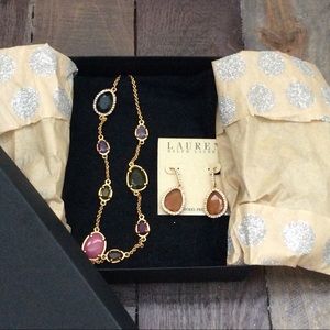 Necklace & Earrings, NWT, Ralph Lauren, Gift Box